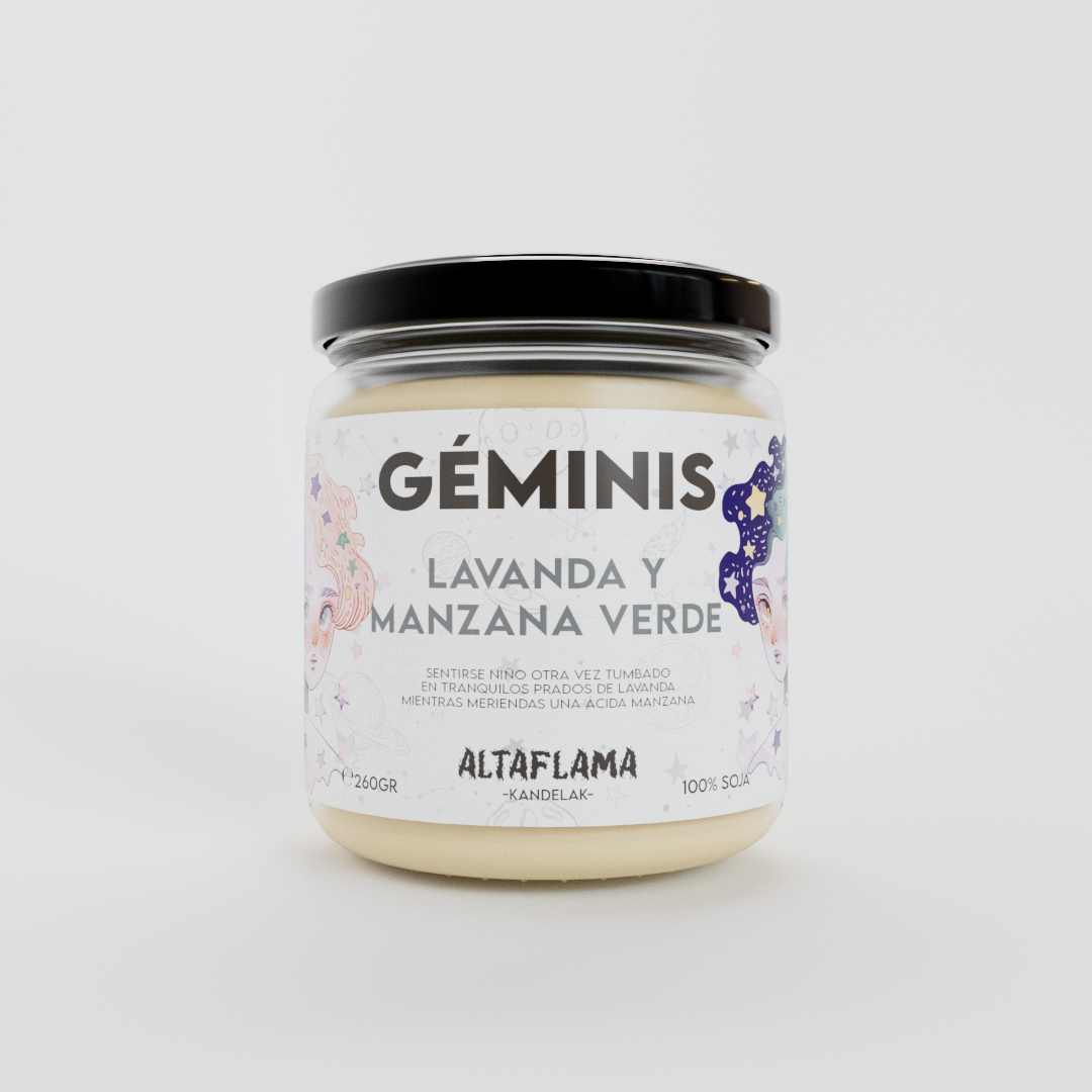 Géminis - Lavanda y Manzana verde (260gr)