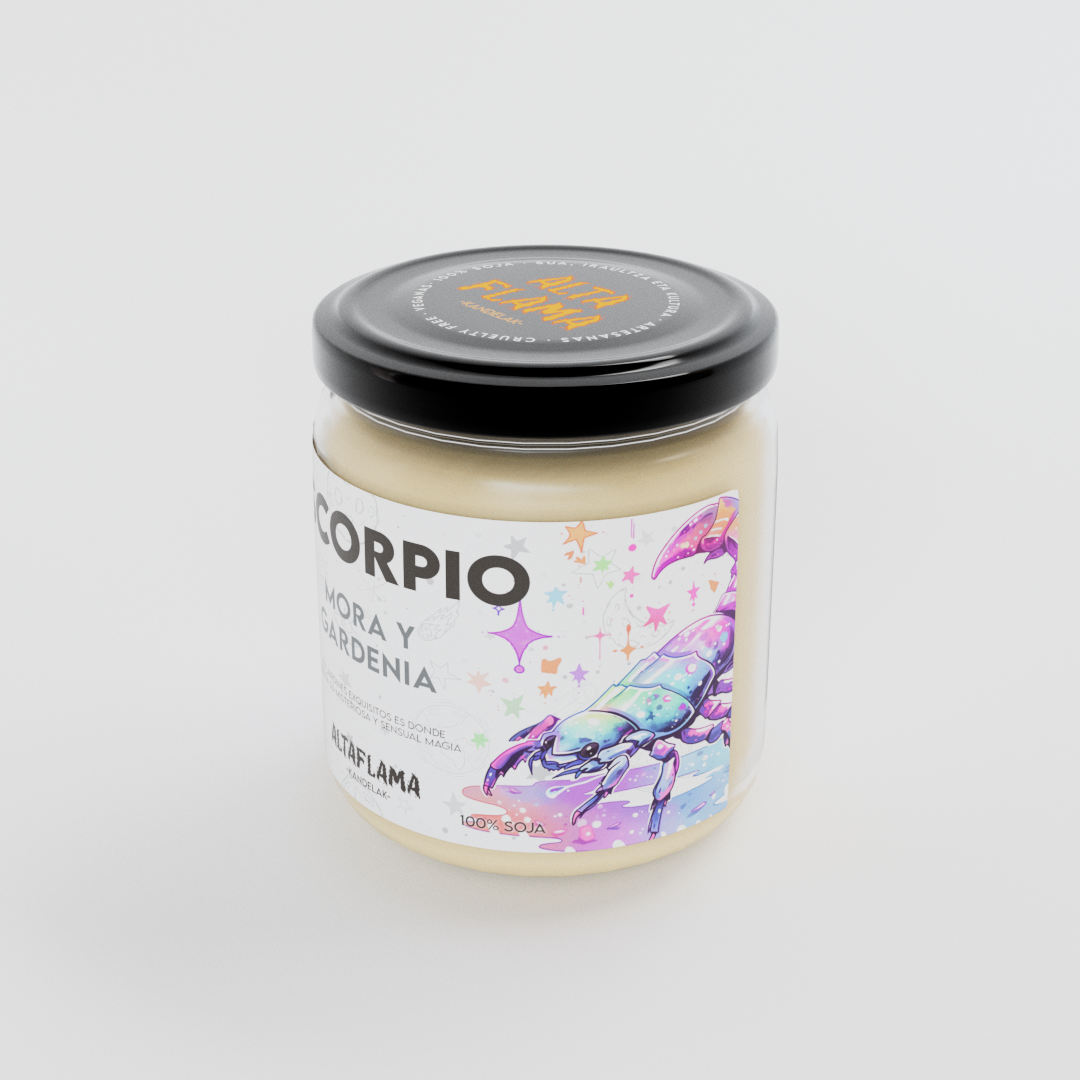 VELA_.0006 Escorpio - Mora y Gardenia (260gr)