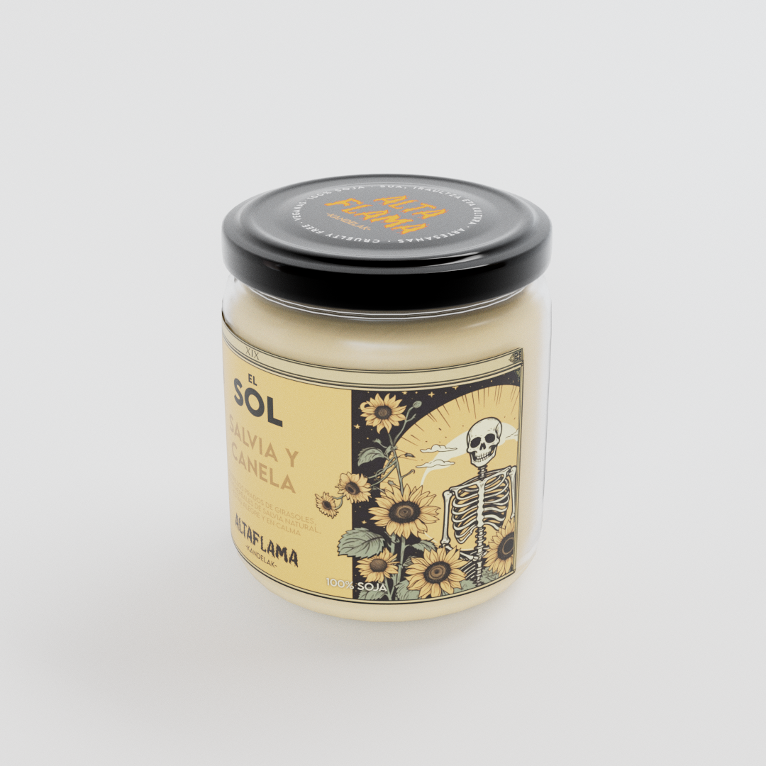VELA_.0007 El Sol - Salvia y Canela (260gr)
