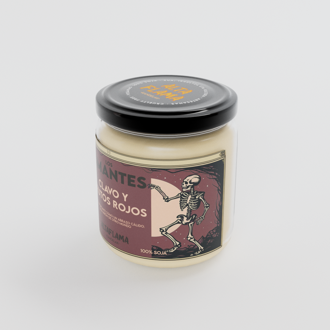 VELA_.0008 Los Amantes - Clavo y Frutos rojos (260gr)