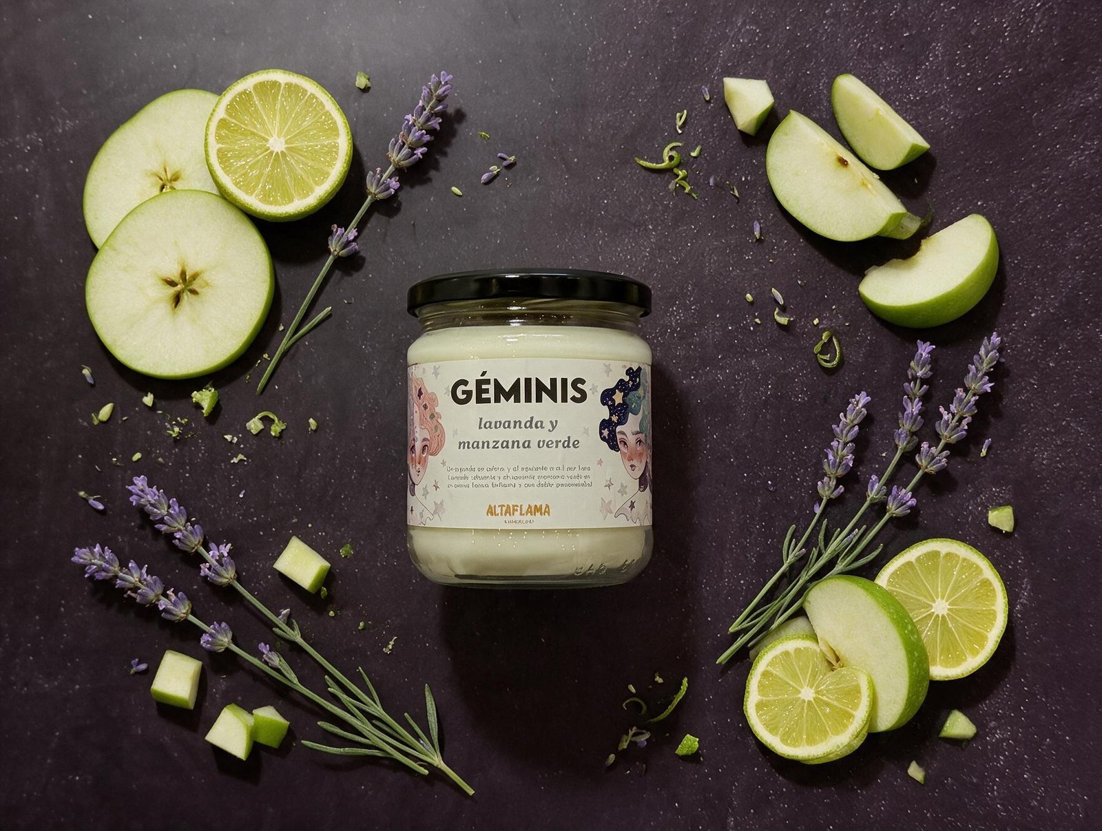 Géminis - Lavanda y Manzana verde (260gr)