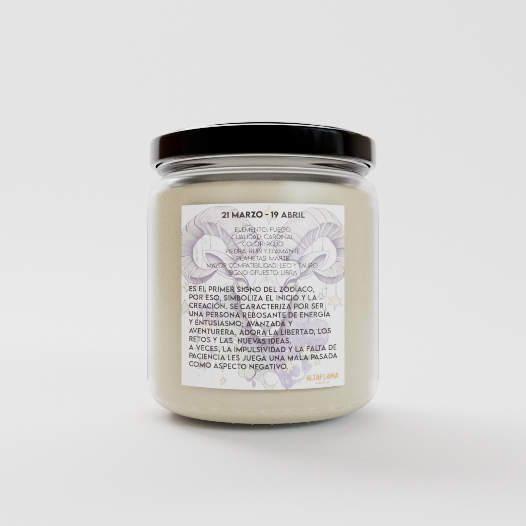 VELA_Astral_Aries.0002 Aries - Lima y Orquídea (260gr)