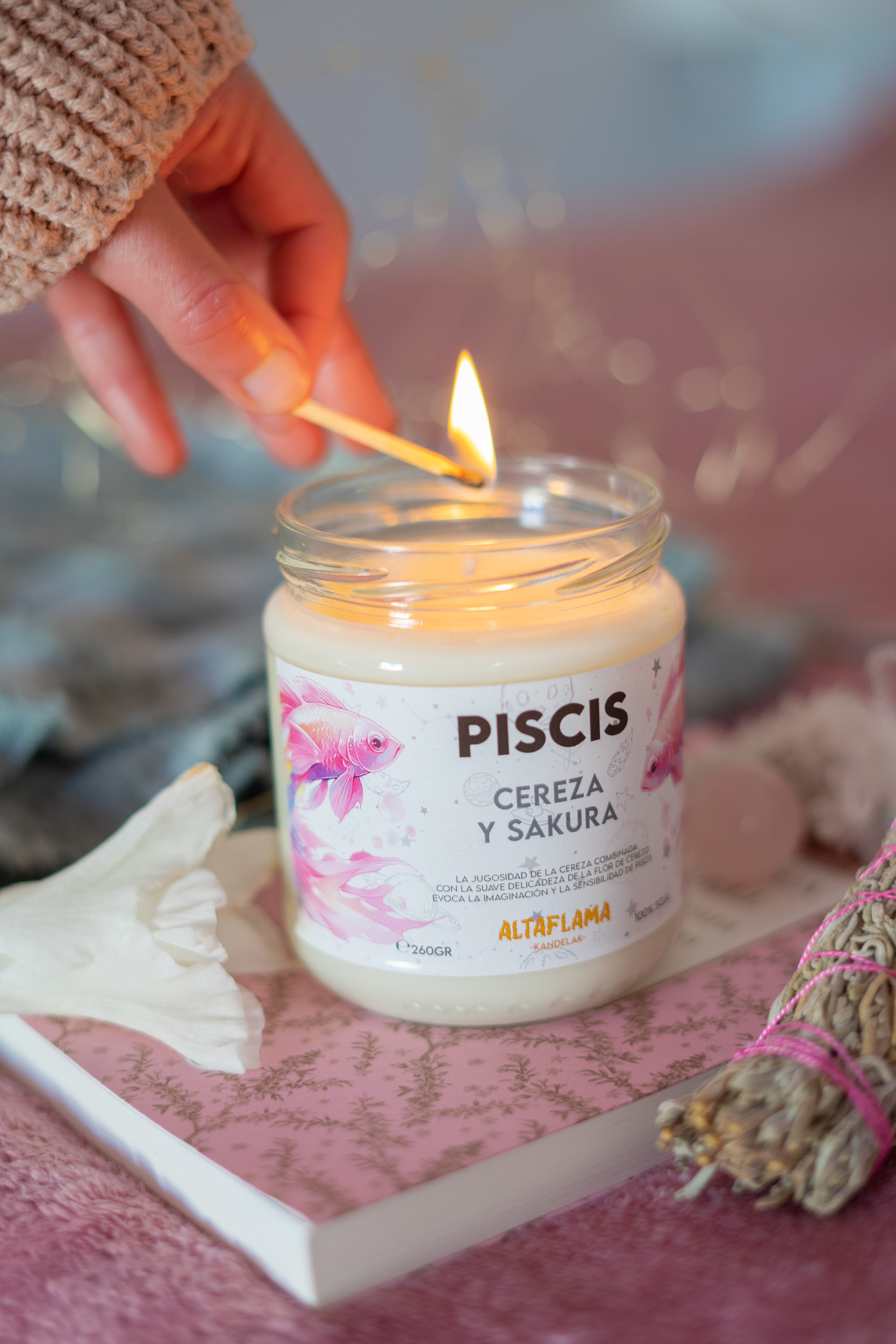 fueguito Piscis - Cereza y Sakura (260gr)