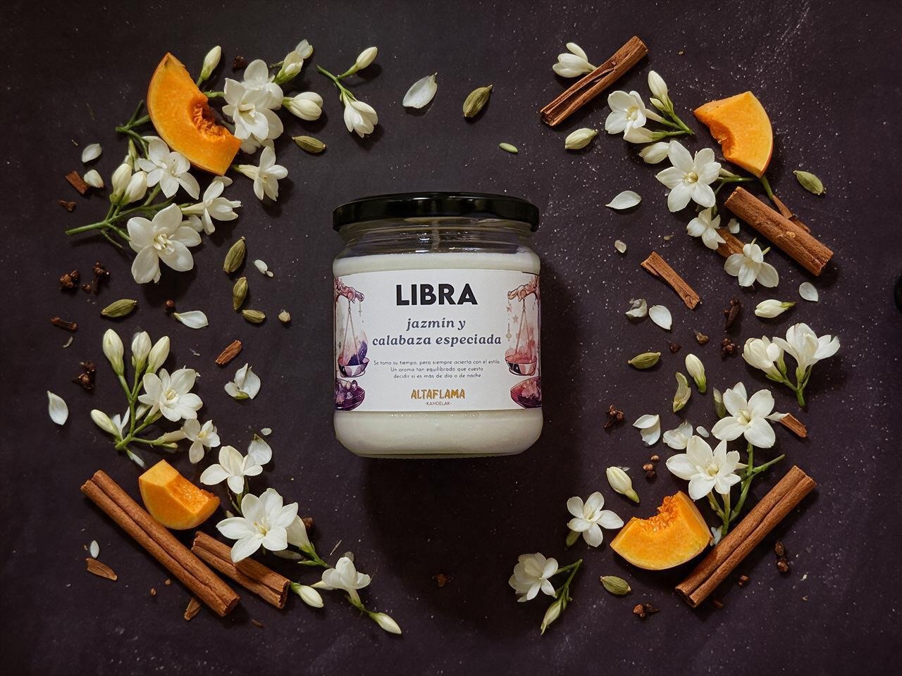 Libra - Jazmín y Calabaza (260gr)