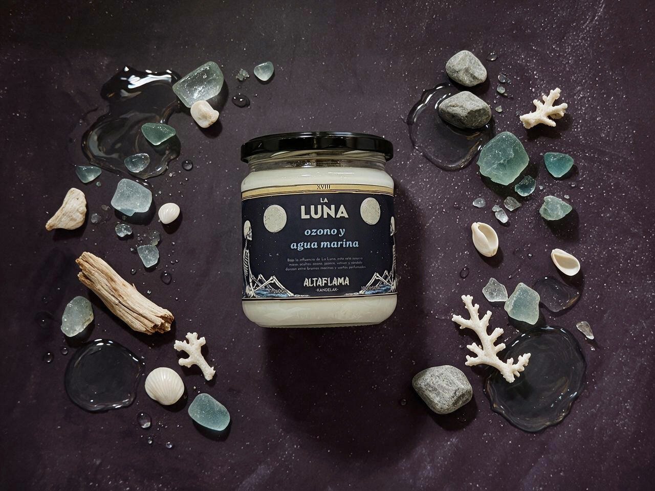 La Luna - Ozono y Agua marina (260gr)