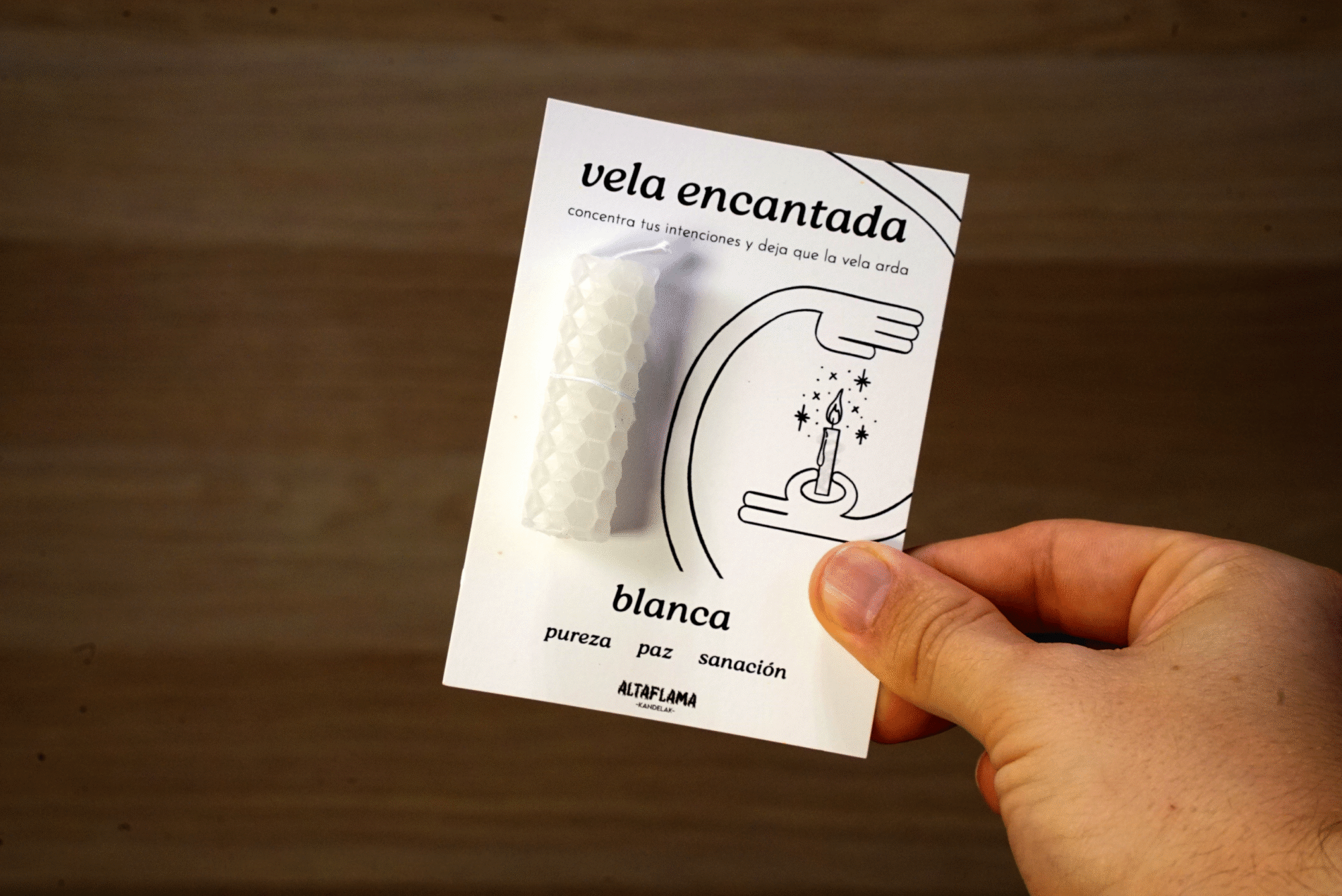 Vela encantada: Blanco (pureza · paz · sanación)