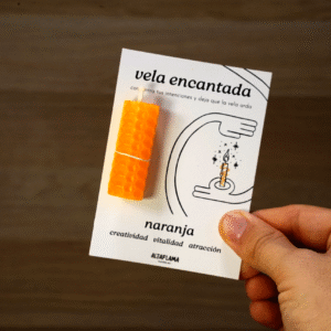 Vela encantada: Naranja (creatividad · vitalidad · atracción)