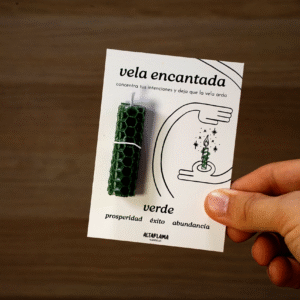 Vela encantada: Verde (prosperidad · éxito · abundancia)