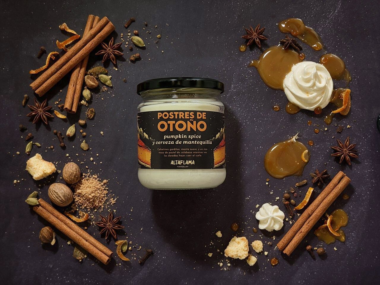 Postres de Otoño - Pumpkin Spice y Cerveza de Mantequilla (260gr)