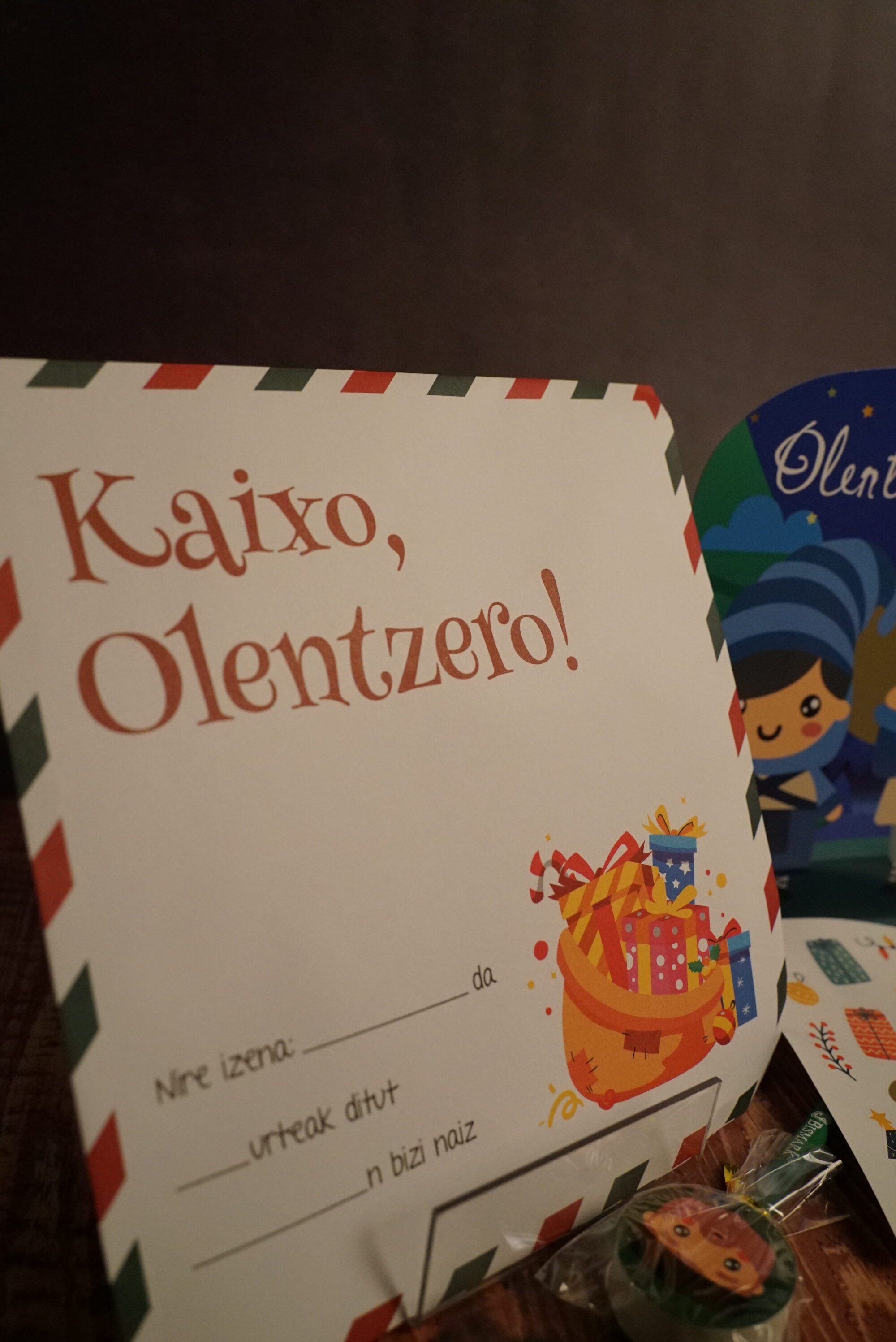 Olentzerori gutuna | Carta para Olentzero