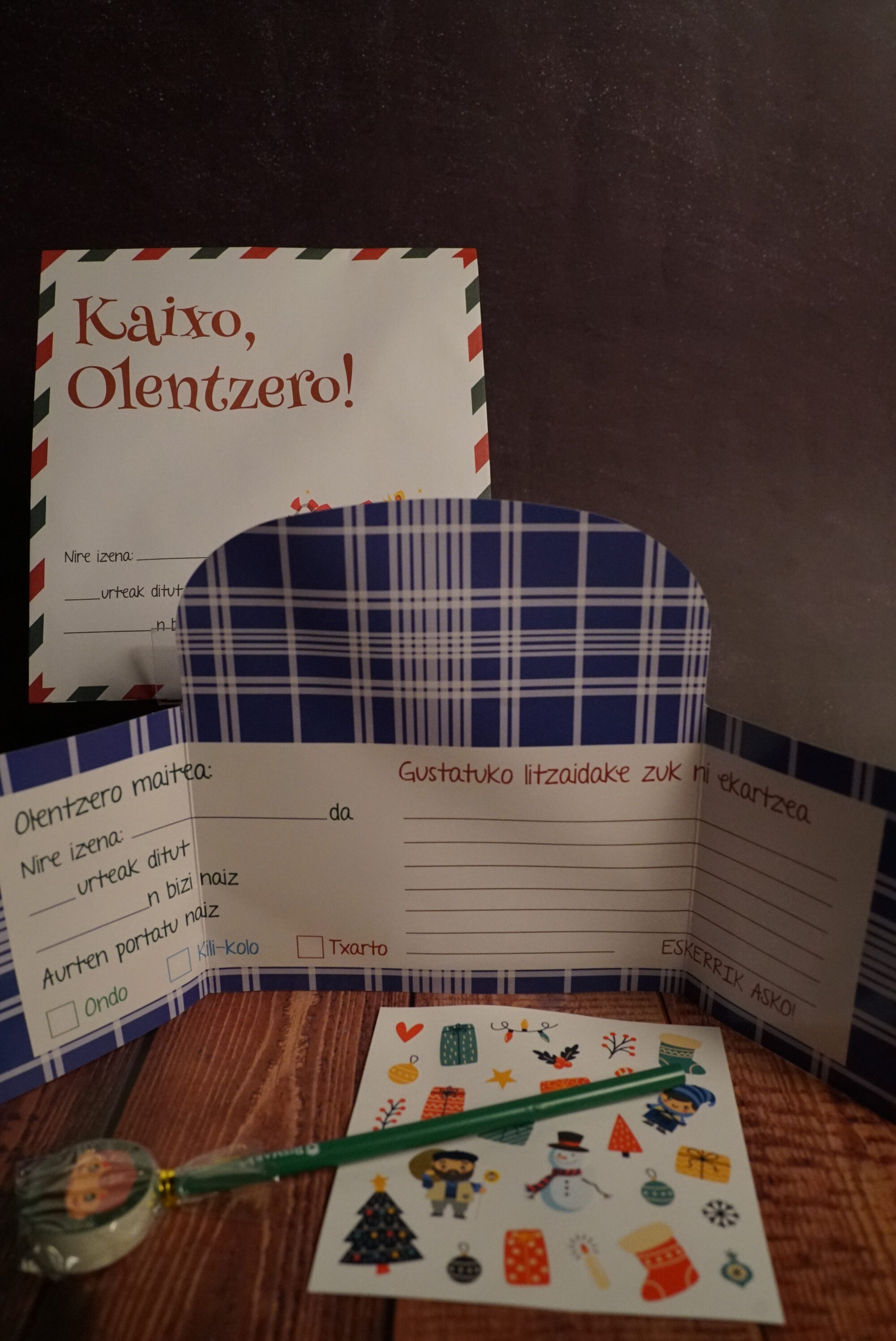 Olentzerori gutuna | Carta para Olentzero