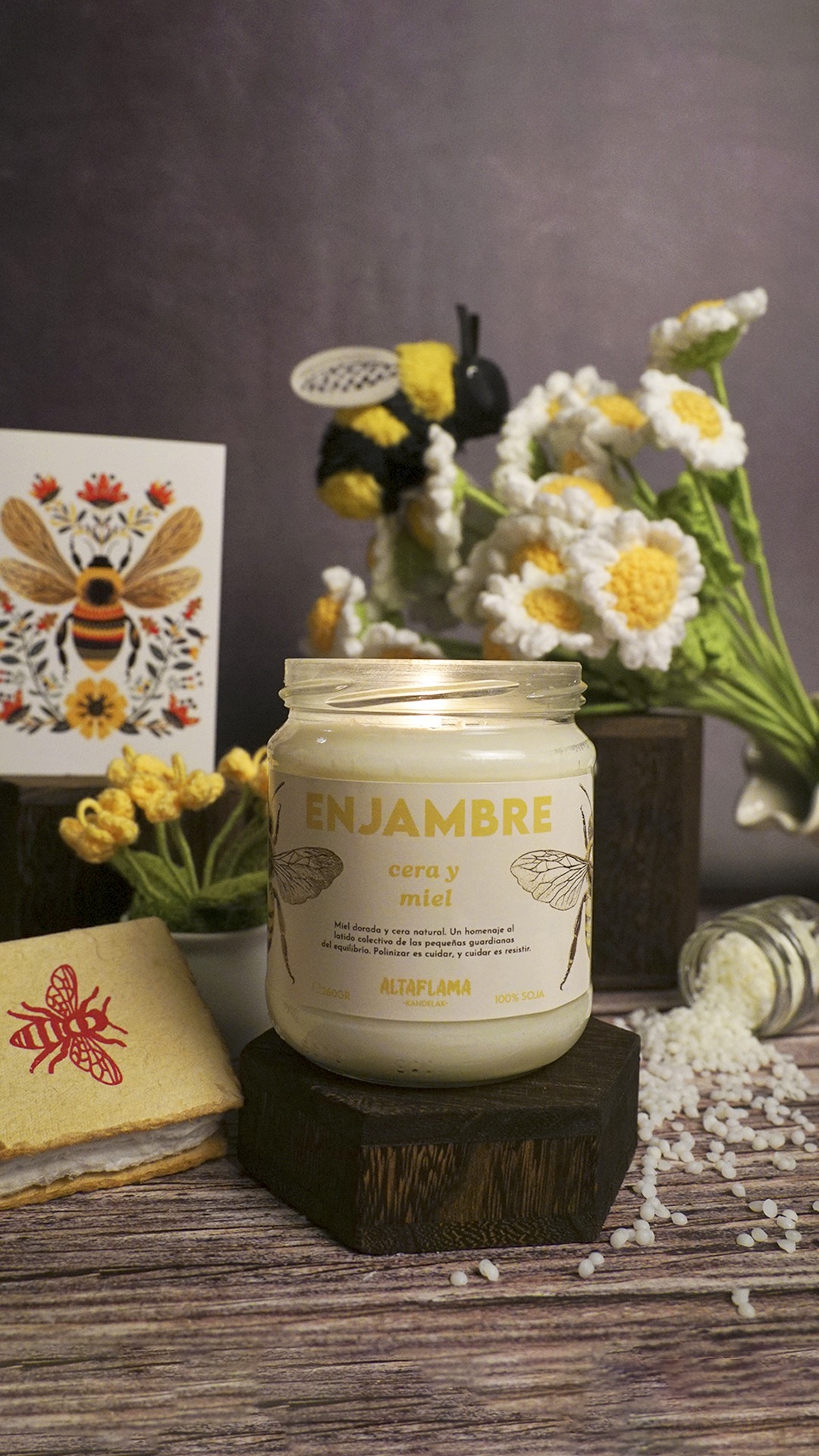 thumbnail enjambre reel Enjambre - Cera y Miel (260gr)