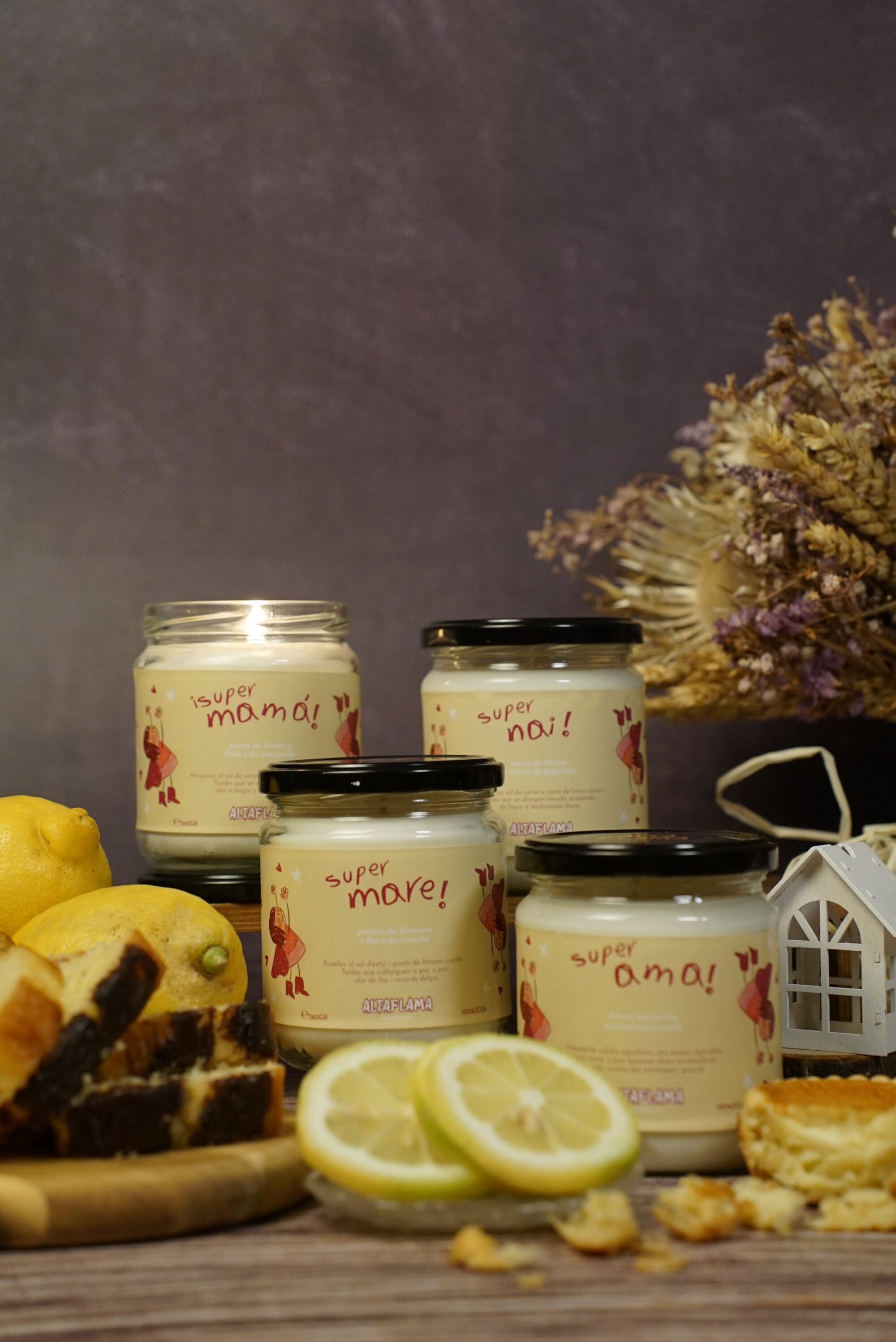 Especial Día de la Madre - Tarta de Limón y Flores de Amapola (260gr)