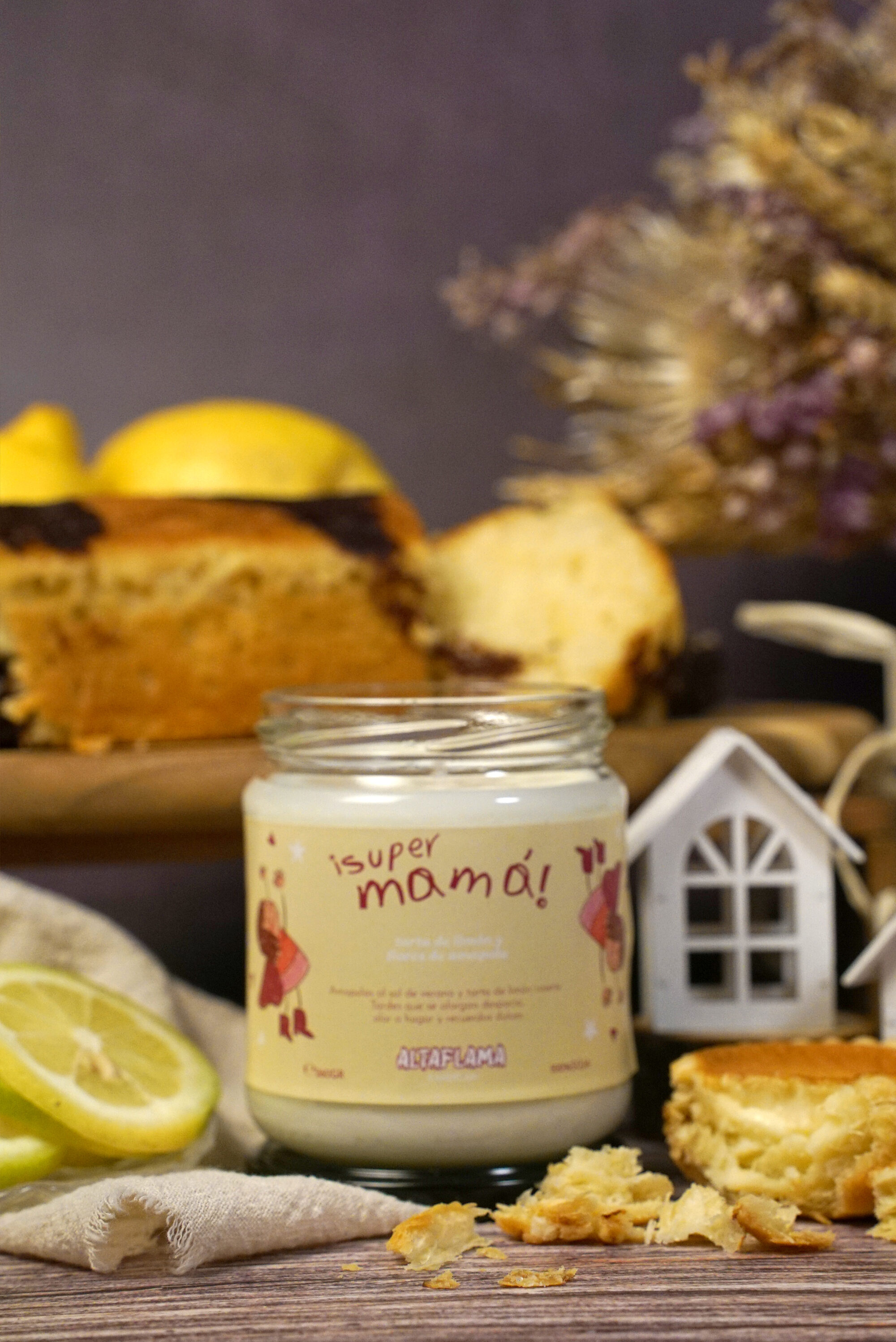 Especial Día de la Madre - Tarta de Limón y Flores de Amapola (260gr)