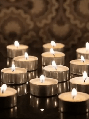 Velas de té sin aroma | cera de soja 100%
